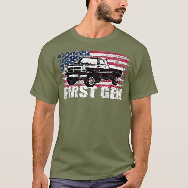 Första generationens lastbil-torg första generatio t shirt (Framsida)