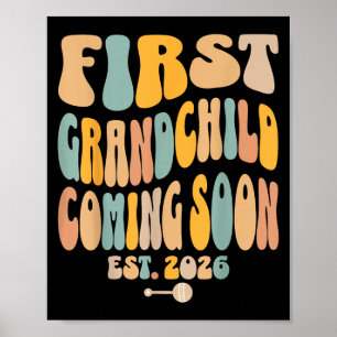 Första Granhild som kommer snart 2026 Baby-meddela Poster