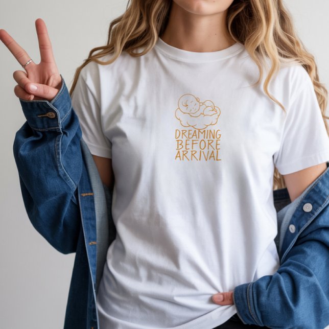 Första Graviditetsdagen röd T Shirt (Skapare uppladdad)