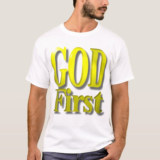 FÖRSTA GULD 3 FÖR GUD TEE SHIRT (Framsida)