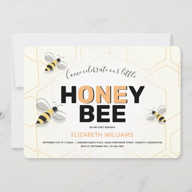 Första Gulten på födelsedagen, Tecknaden Black Ora Inbjudningar (Framsida)