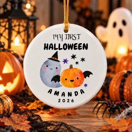 Första Halloween för bebisen Julgransprydnad Keramik