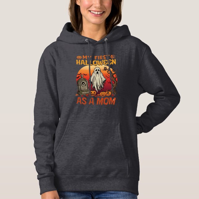 Första Halloween Mamma Spöktom Gravsten Pumpa_1 T Shirt (Framsida)