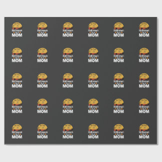 Första Halloween Mamma Vintage Solnedgång Design_1 Presentpapper