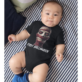 Första Halloween Scary Mummy Spooky Odöda T Shirt