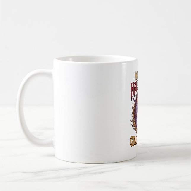 Första Halloween som mormors häx pumpa fladdermöss Kaffemugg (Vänster)