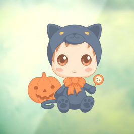 Första Halloween söta bebis svart katt kostym