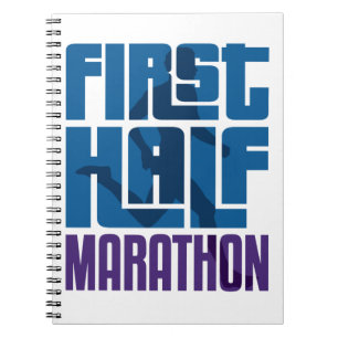 Första halvmaraton 13,1 miles anteckningsbok