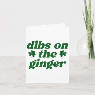 Första hands på den rödhåriga St. Patrick's day ir Kort