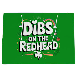 Första handske på rödhårig rolig St. Patrick's Day