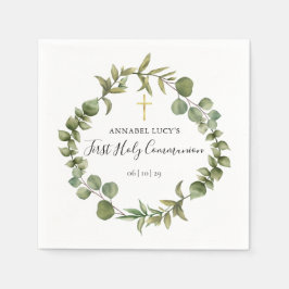 Första heliga kommunion Modern skogsväxtlighet  Pappersservett