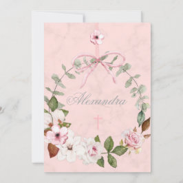 Första Heligan av kommunfullmäktige Elegant Rosa r Inbjudningar