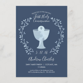 Första Heligan Communion Inbjudan, pojkens första  Inbjudningar