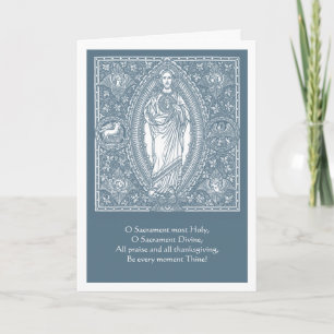 Första Heligan Communion Jesus Scripture Anteckningskort