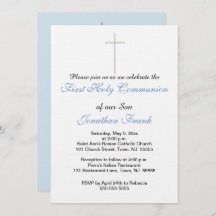 Första Heligan Communion Kor Son Blue Grått