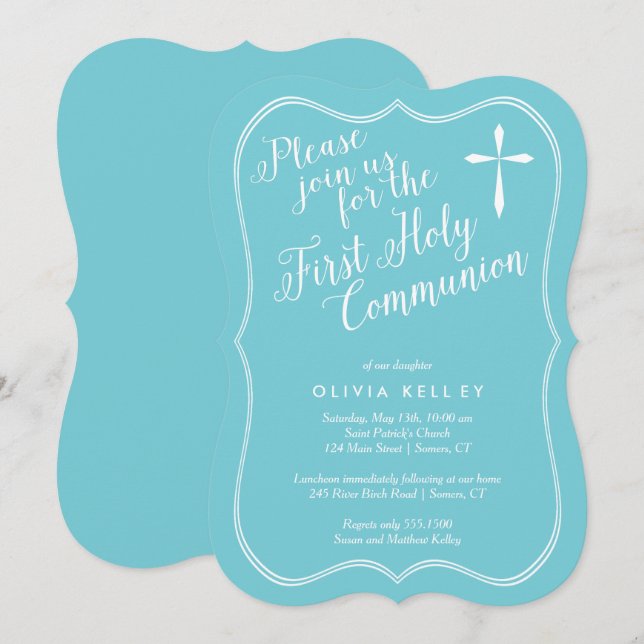 Första Heligan i gemenskapen Märkre Ram och Kor, b Inbjudningar (Fram/baksida)