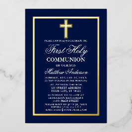 Första Heligan i unionen Kor, marinblå Guld