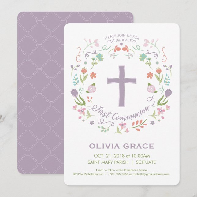 Första Heligan, inbjudan till Anpassningsbar för f (Fram/baksida)