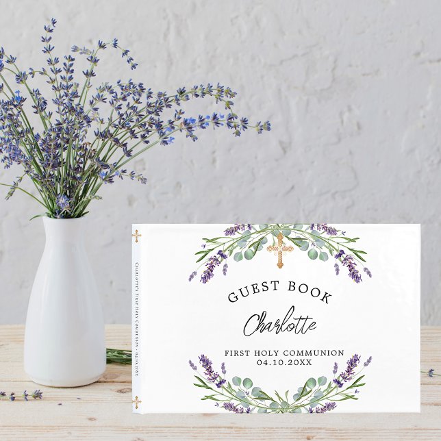 Första Heligan kommunallavender violet eucalyptus Gästböcker (Skapare uppladdad)