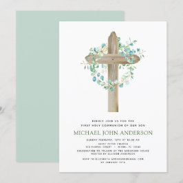 Första Heligan kommunförbundet Greenery Sage Eucal Inbjudningar