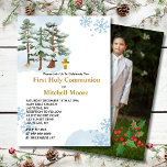 Första Heligan kommunförbundet Winter Forest Snowf Inbjudningar<br><div class="desc">Elegantens första heligas gemensamma inbjudan. Du kan också kombinera med matchande kontorsmaterial och samordna pappra varor som ska levereras med. Napkins,  tallrikar,  tack för dina kort,  babyduschspel,  välkomstskylt,  backdroppbanderoll med mera. Se Baby Det är Kallet utanför samlingen. Allt du behöver för att skapa ett enkelt och elegant party.</div>