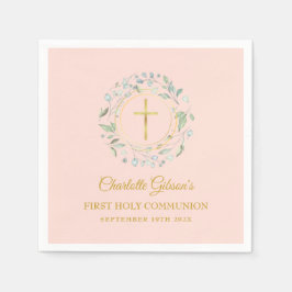 Första Heligan kommunfullmäktige Grey  Rosa Guld Pappersservett