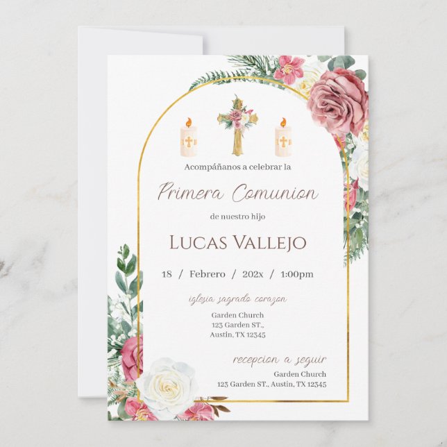 Första Heligans inbjudan till gemenskap för pojke (Framsida)