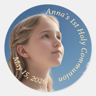 Första Heligans kommunala Anpassade Runt Klistermärke