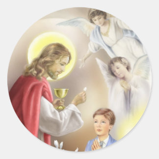 Första Heligans kommunpojke Runt Klistermärke