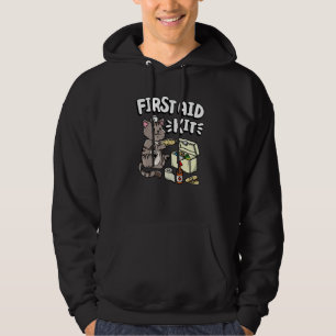 Första hjälpen Kit Kattunge Medical Doktor Nurse Hoodie