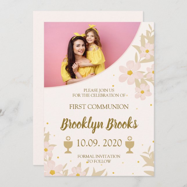 Första Holly-inbjudan Inbjudningar (Fram/baksida)