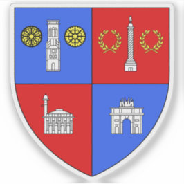 Första (I) arrondissementet Paris - Louvre Klistermärken