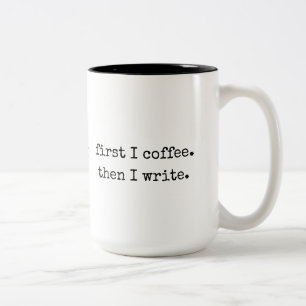 Första I kaffe mugg - stort