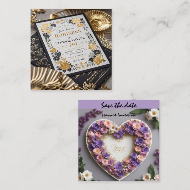 Första Impression Matter! bröllop-kort Tilläggskort (Fram/baksida)