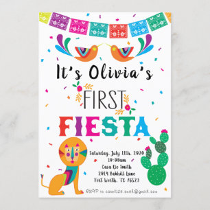 Första inbjudan till Fiesta-födelsedag