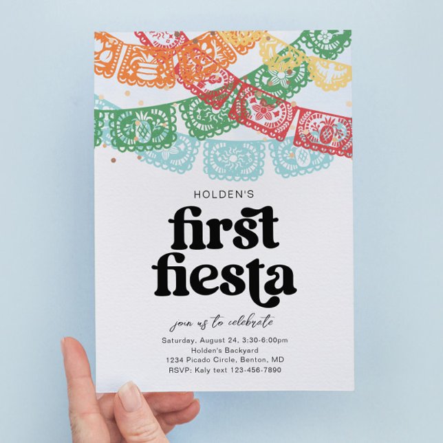 Första inbjudan till Fiesta-födelsedag (Skapare uppladdad)