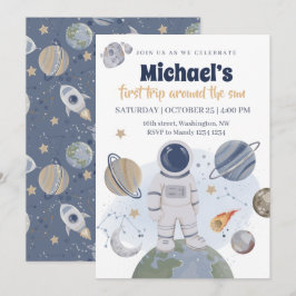 Första inbjudan till födelsedagspojken i Resa