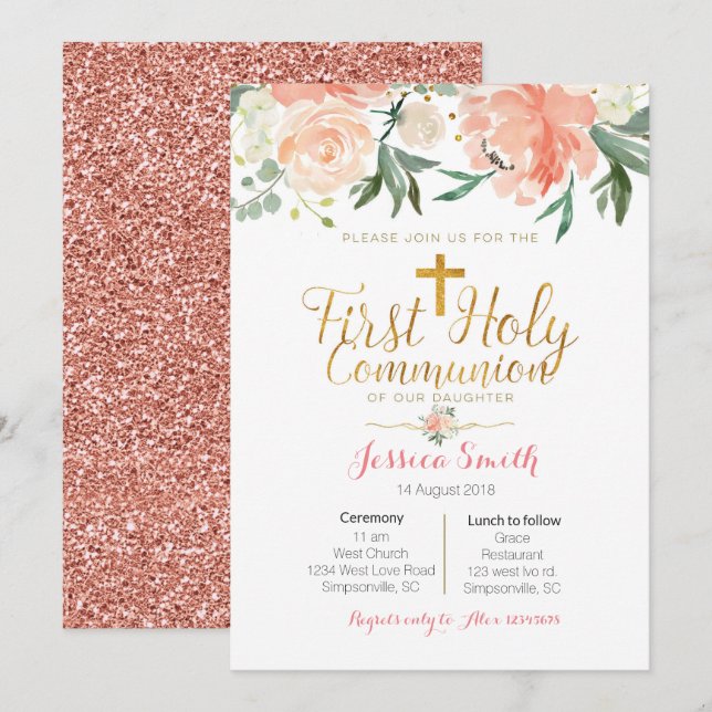 Första inbjudan till kommissionen (Fram/baksida)