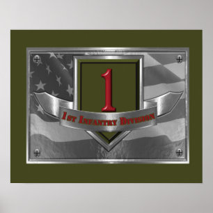 Första infanteridivisionen "Big Red One" Poster