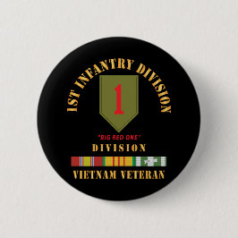 Första infanteridivisionen - Big Red One - Vietnam Knapp