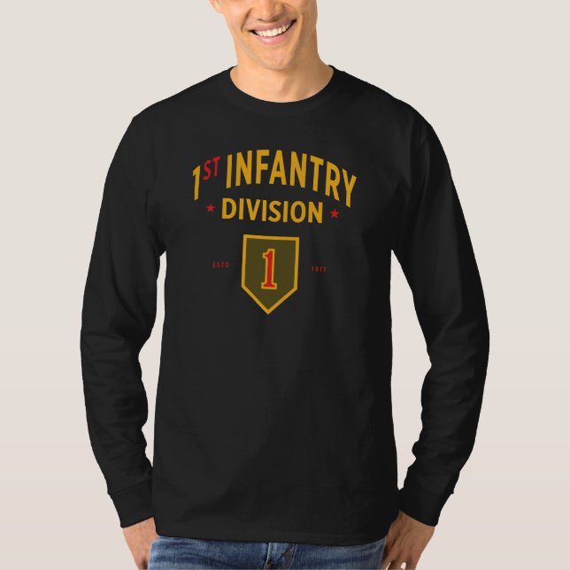 Första infanteridivisionen - Förenta Stater T Shirt (Framsida)
