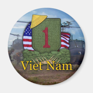 Första infanteridivisionen Vietnam veterans vets M Magnet