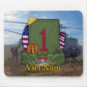 Första infanteridivisionen vietnam vets Mousepad Musmatta