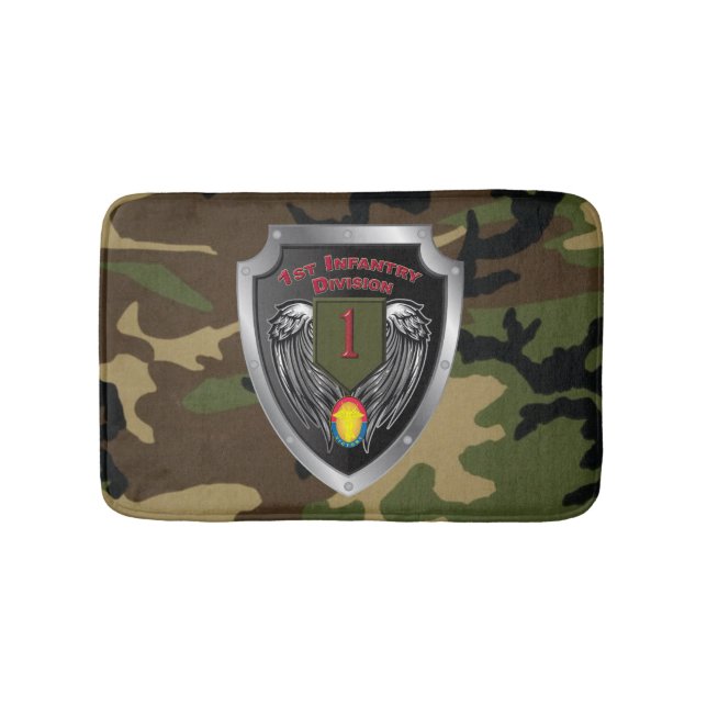 Första infanteriet Div Big Red One Veteran Badrumsmatta (Framsidan)