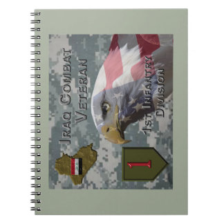 Första infanteriet Div Irak - Veteranbekämpning Anteckningsbok