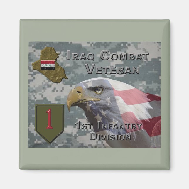 Första infanteriet Div Irak - Veteranbekämpning Magnet (Framsidan)