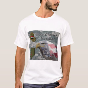 Första infanteriet Div Irak - Veteranbekämpning T Shirt
