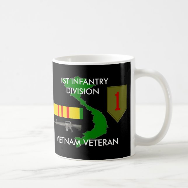 Första infanteriet Div Vietnamkaffet Mugg (Höger)