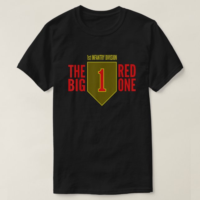 FÖRSTA INFANTRÄDESDIVISION US ARMY T SHIRT (Design framsida)