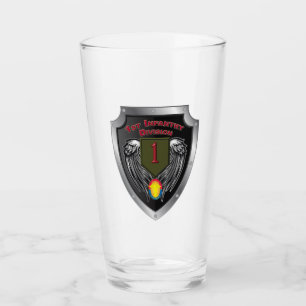 Första infantry Div "Big Red One" Speciell Shield Glaskopp